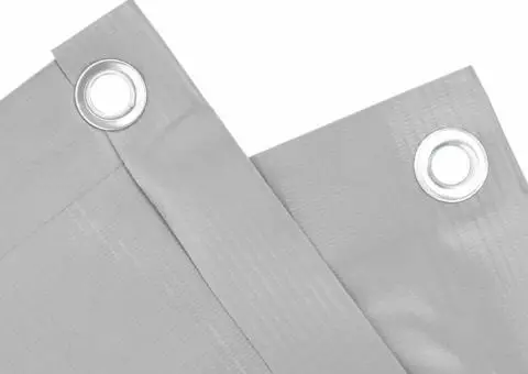 Paravan de balcon, gri, 500x120 cm, PVC - 4/5