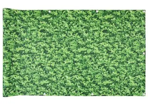Paravan de balcon cu aspect de plantă, verde, 600x90 cm, PVC - 2/5
