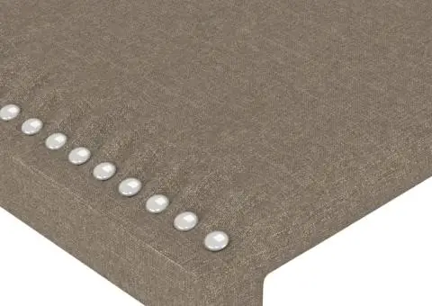 Tăblie de pat cu aripioare gri taupe 83x16x118/128 cm textil - 5/5