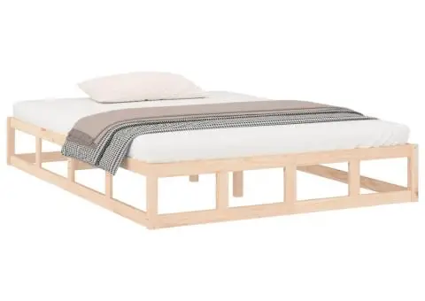 Cadru de pat, Super King, 180x200 cm, lemn masiv - 3/5