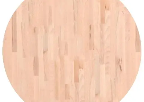 Blat de masă rotund, Ø90x2,5 cm, lemn masiv de fag - 2/5