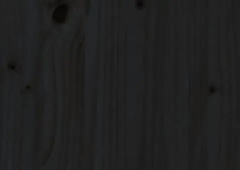 Tăblie de pat, negru, 166x4x100 cm, lemn masiv de pin - 5/5