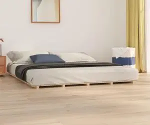 vidaXL Cadru de pat, 200x200 cm, lemn masiv de pin