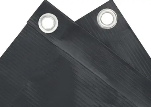 Prelată balcon, material textil oxford, 75 x 400 cm, antracit - 3/5