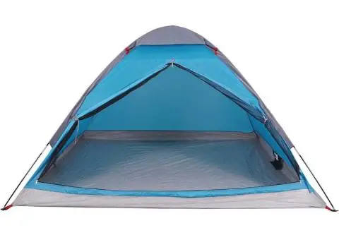 Cort de camping cupolă pentru 2 persoane, albastru, impermeabil - 5/5