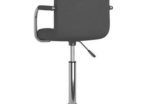 Scaun de bucătărie, gri închis, material textil - 4/5