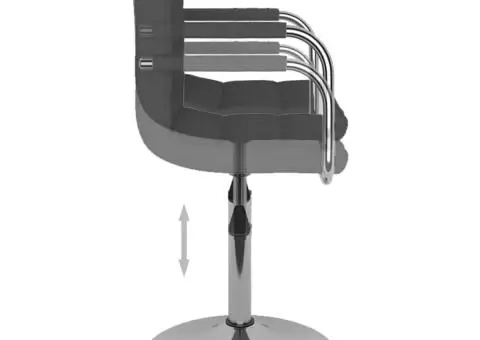 Scaun de bucătărie, gri închis, material textil - 5/5