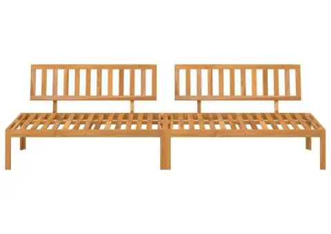 Set canapele mijloc paleți de grădină 2 buc. lemn masiv acacia - 3/5