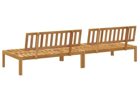 Set canapele mijloc paleți de grădină 2 buc. lemn masiv acacia - 5/5
