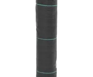 vidaXL Membrană antiburuieni, negru, 0,5x10 m, PP