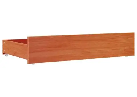 Sertare pentru pat, 4 buc., maro ceruit, lemn masiv pin - 4/5