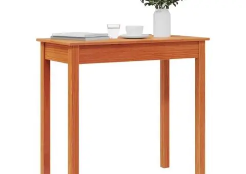 Masă consolă, maro miere, 80x40x75 cm, lemn masiv de pin - 4/5