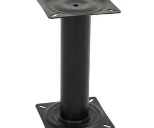 vidaXL Piedestal pentru scaun de barcă, negru, 33 cm, oțel