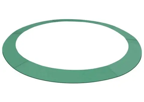 Bandă de siguranță trambulină rotundă de 4,57 m, verde, PE - 1/4