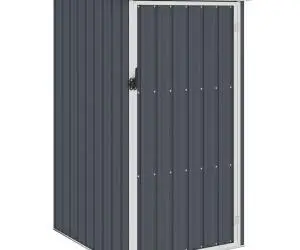 vidaXL Șopron de grădină, 87 x 98 x 159, antracit, oțel galvanizat