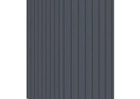 Șopron de grădină, 87 x 98 x 159, antracit, oțel galvanizat - 4/5