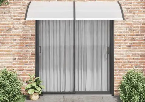 Copertină de ușă, negru, 200 x 100 cm, PC - 3/5