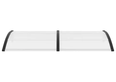 Copertină de ușă, negru, 200 x 100 cm, PC - 4/5