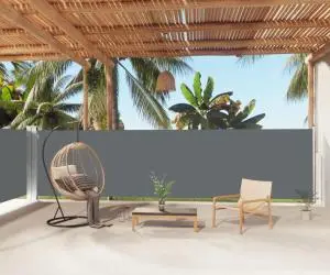 vidaXL Copertină laterală retractabilă, antracit, 160x1000 cm