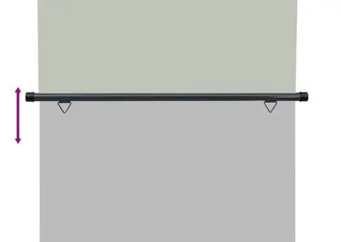 Copertină laterală de balcon, gri, 165 x 250 cm - 5/5