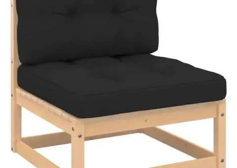 Set mobilier de grădină cu perne, 6 piese, lemn masiv de pin - 4/5