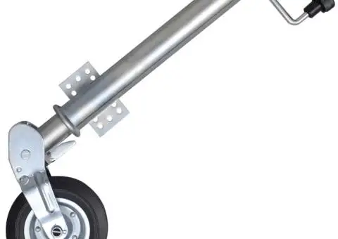 Roată manevră remorcă 60 mm 2 tub susținere/2 cleme despicate - 2/5