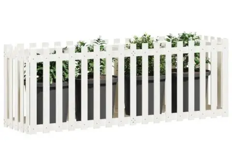 Pat înălțat grădină design gard 200x50x70 cm lemn impregnat pin - 3/5