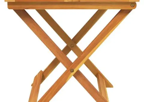 Masă de grădină pliabilă, 50x50x50 cm, lemn masiv acacia - 5/5