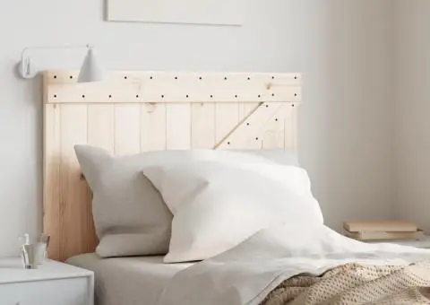 Tăblie de pat, 90x104 cm, lemn masiv de pin - 1/5