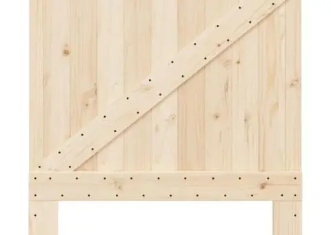 Tăblie de pat, 90x104 cm, lemn masiv de pin - 3/5