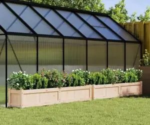 vidaXL Jardiniere de grădină, 2 buc., lemn masiv de pin