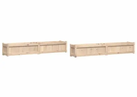 Jardiniere de grădină, 2 buc., lemn masiv de pin - 2/5