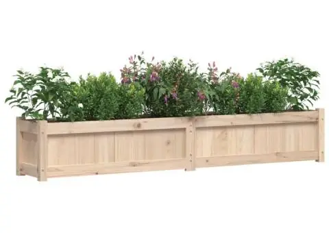 Jardiniere de grădină, 2 buc., lemn masiv de pin - 3/5