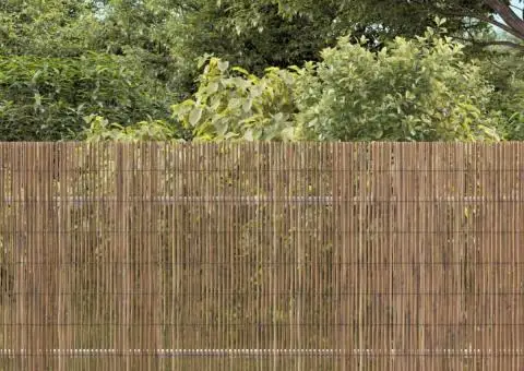 Gard de grădină, 600x80 cm, stuf - 1/5