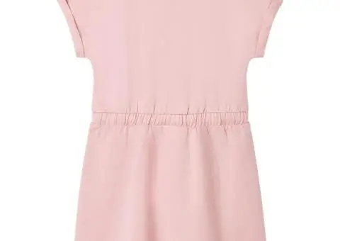 Rochie pentru copii cu șnur în talie, roz deschis, 116 - 2/5