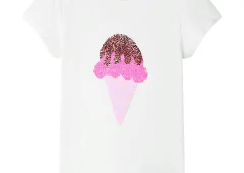 Tricou pentru copii, crem ecru, 92 - 1/5