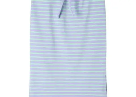 Fustă dreaptă pentru copii cu dungi, verde mentă aprins, 104 - 1/5