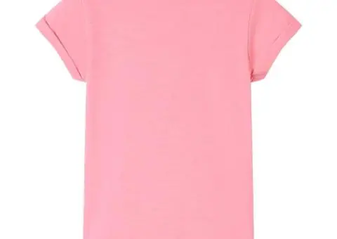 Tricou de copii, roz aprins, 116 - 2/5