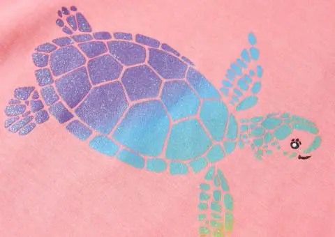 Tricou de copii, roz aprins, 116 - 4/5