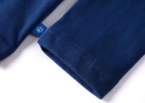 Tricou pentru copii cu mâneci lungi bleumarin 104 - 5/5