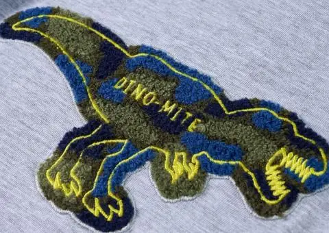 Tricou pentru copii cu mâneci lungi, gri melanj, 92 - 4/5