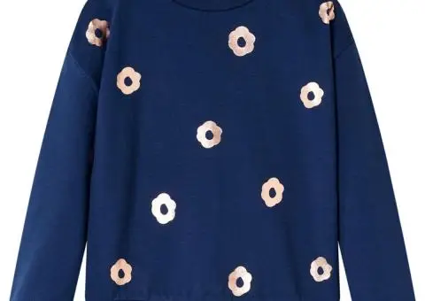 Bluzon pentru copii, bleumarin, 104 - 1/5