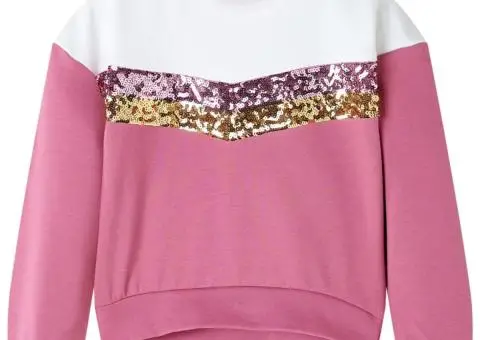 Bluzon pentru copii, zmeuriu, 128 - 1/5