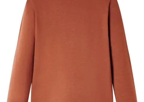 Tricou pentru copii cu mâneci lungi, coniac, 92 - 2/5