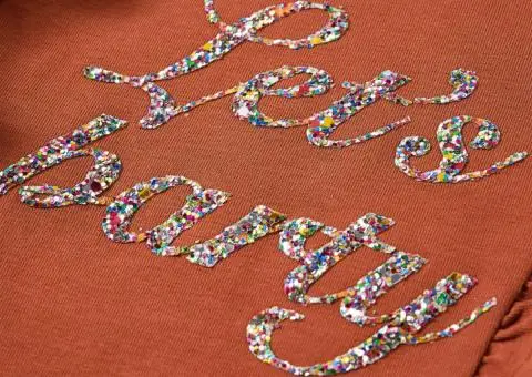 Tricou pentru copii cu mâneci lungi, coniac, 92 - 4/5