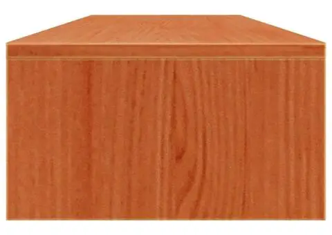 Suport pentru monitor, maro ceruit, 100x27x15cm, lemn masiv pin - 5/5