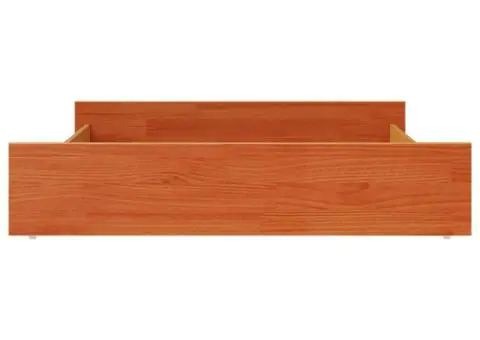 Sertare pentru pat de zi, 2 buc., maro ceruit, lemn masiv pin - 5/5