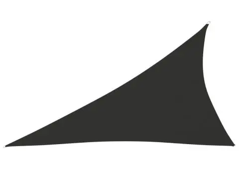 Parasolar, antracit, 4x5x6,4 m, țesătură oxford, triunghiular - 2/5
