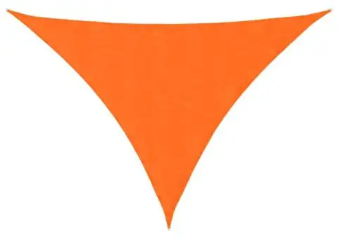 Parasolar, portocaliu, 3x4x5 m, țesătură oxford, triunghiular - 2/5