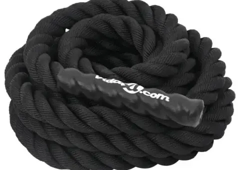 Frânghie de lucru, negru, 6 m, 4,5 kg, poliester - 4/5